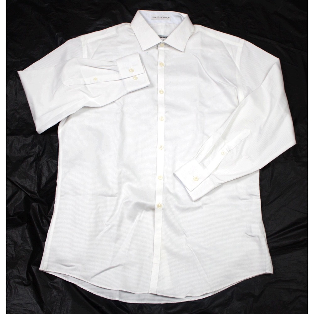 Jhane Barnes Mens‎ Long Sleeve Button Front Shirt Size 16 1/2 - 32/33